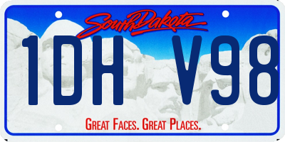 SD license plate 1DHV98