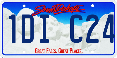 SD license plate 1DIC24