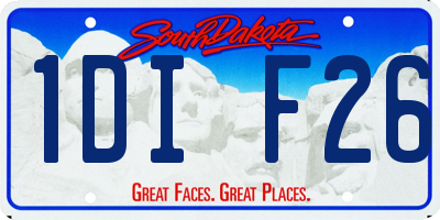 SD license plate 1DIF26