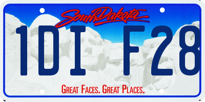 SD license plate 1DIF28