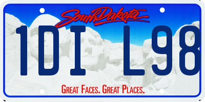 SD license plate 1DIL98
