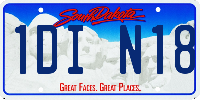 SD license plate 1DIN18