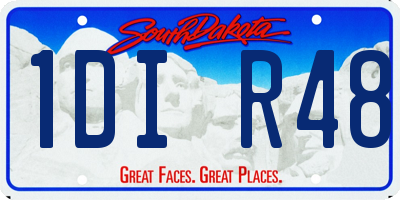 SD license plate 1DIR48