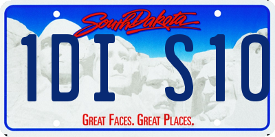 SD license plate 1DIS10