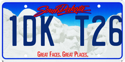 SD license plate 1DKT26