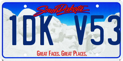 SD license plate 1DKV53