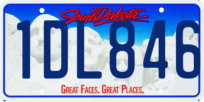 SD license plate 1DL846
