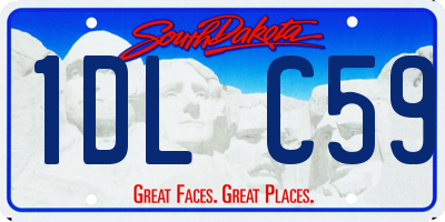 SD license plate 1DLC59