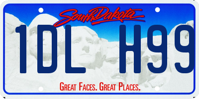 SD license plate 1DLH99