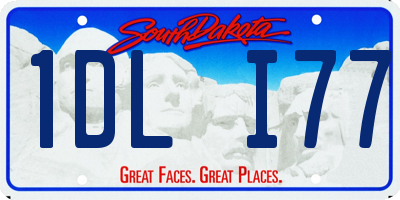 SD license plate 1DLI77