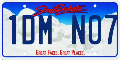 SD license plate 1DMN07