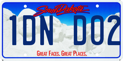 SD license plate 1DND02