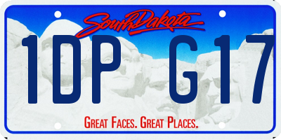 SD license plate 1DPG17
