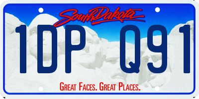SD license plate 1DPQ91