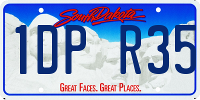 SD license plate 1DPR35