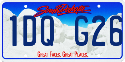SD license plate 1DQG26