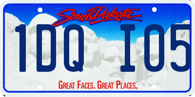 SD license plate 1DQI05