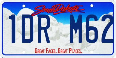 SD license plate 1DRM62