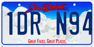 SD license plate 1DRN94