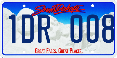 SD license plate 1DRO08
