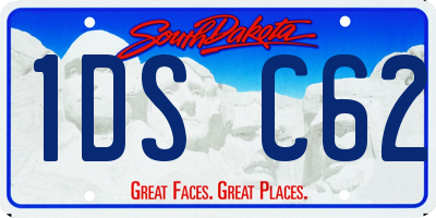 SD license plate 1DSC62