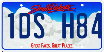SD license plate 1DSH84