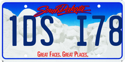 SD license plate 1DSI78