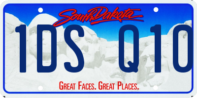 SD license plate 1DSQ10