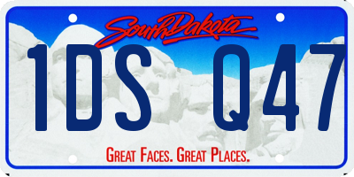 SD license plate 1DSQ47