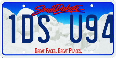 SD license plate 1DSU94