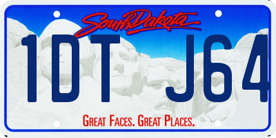 SD license plate 1DTJ64