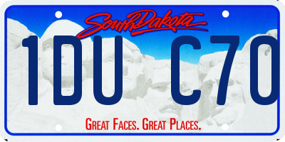 SD license plate 1DUC70