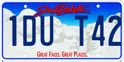 SD license plate 1DUT42