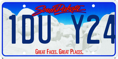 SD license plate 1DUY24
