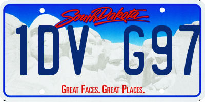 SD license plate 1DVG97