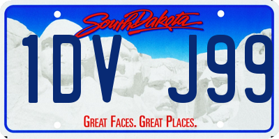 SD license plate 1DVJ99