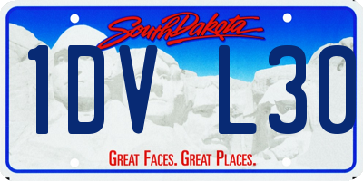 SD license plate 1DVL30