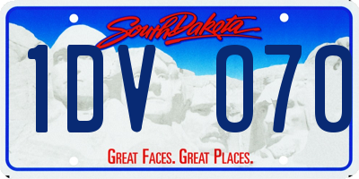 SD license plate 1DVO70