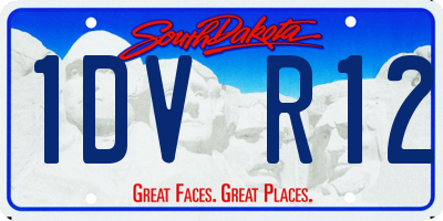 SD license plate 1DVR12