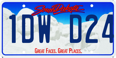 SD license plate 1DWD24