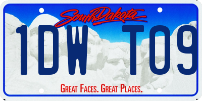 SD license plate 1DWT09