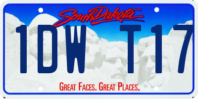 SD license plate 1DWT17