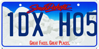 SD license plate 1DXH05