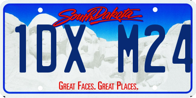 SD license plate 1DXM24