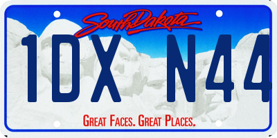 SD license plate 1DXN44