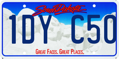 SD license plate 1DYC50