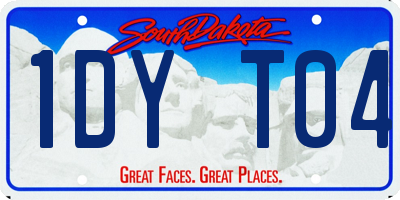 SD license plate 1DYT04