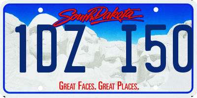 SD license plate 1DZI50
