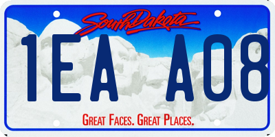 SD license plate 1EAA08