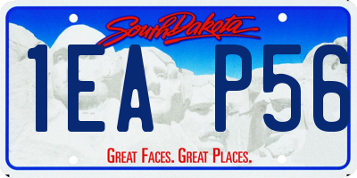 SD license plate 1EAP56
